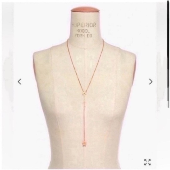 MADEWELL DAISY LARIAT NECKLACE IN VINTAGE GOLD - Picture 2 of 15